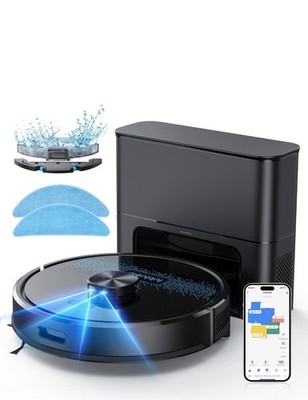 Lubluelu SL60 Plus Laser Saugroboter mit Wischmopp & 2,5L Selbstentleerstation