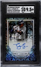 2024 Bowman Sterling George Lombard Jr Pros. Auto Sterling Silver /100 SGC 9.5