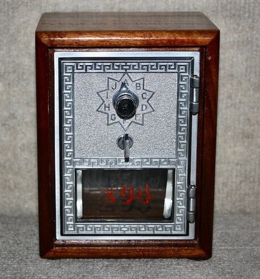 Antique USPS P O Post Office Postal Box Door Bank With Combination