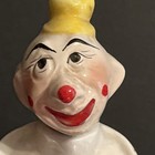 Clown Handpainted Liquor Decanter,10” Made In Italy Vintage 60s Rare damage base — photo 5
