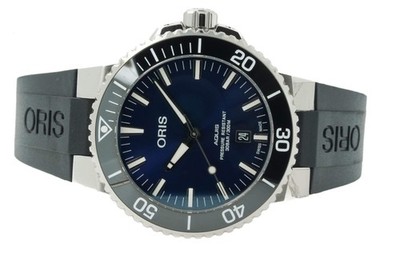 Oris Aquis Date 01 733 7730 4135-07 8 24 05PEB 01 733 7730 4135 Blue Dial 43,...