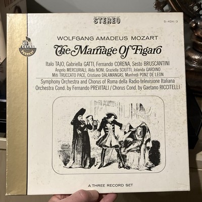 Mozart The Marriage of Figaro Fernando Previtali Gaetano Riccitelli Everest 7424
