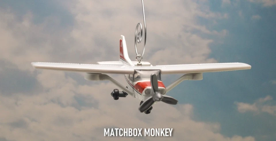 Cessna 172 Skyhawk Adorno de Navidad Único Propulsor Avión Avión Mono Foto 4 de 4