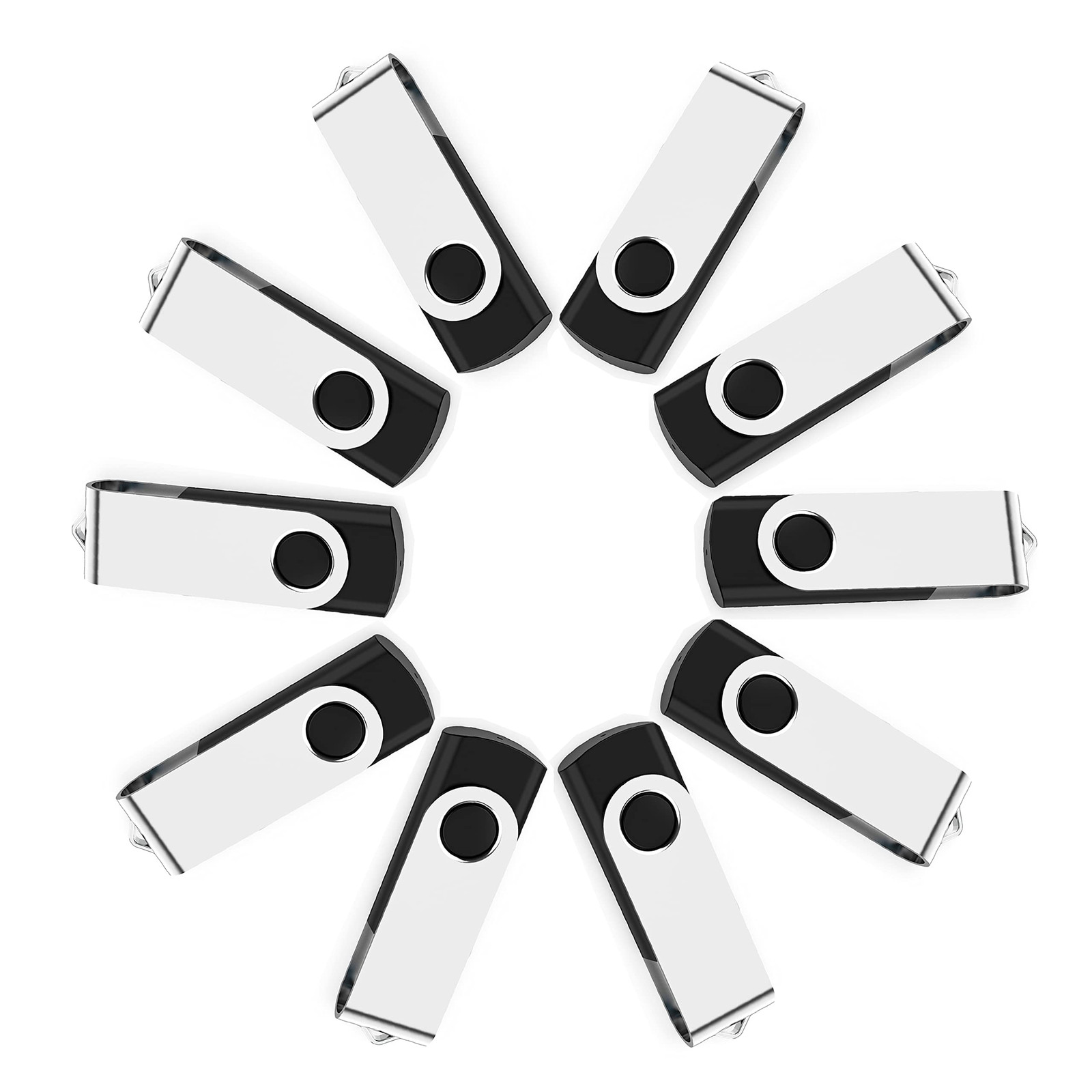 10 Pack 2GB USB Flash Drive Bulk Pack, Bulk USB 2.0 Flash Drives Thumb Drive ...