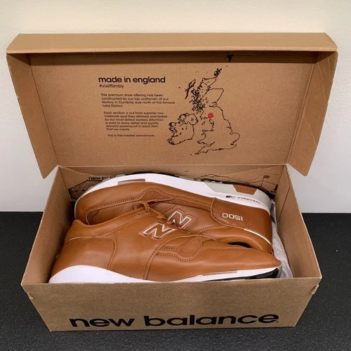 New Balance 1500 Men Size 9 D Made In England Leather Brown M1500TN Original Box