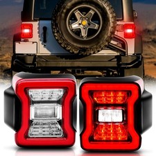 Led Tail Lights For Jeep Wrangler Jk Jku 2007-2018 Rear Brake Turn Signal Lamps