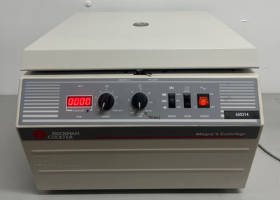 Beckman Coulter Allegra 6 Benchtop Centrifuge 366802 w/ GH-3.8 Rotor   Powers On