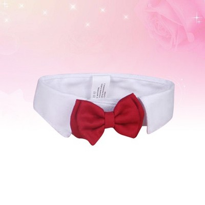 Haustier Red Bowknot Call Pet Cat Baumwollkrawatte für die tägliche Partygröße l