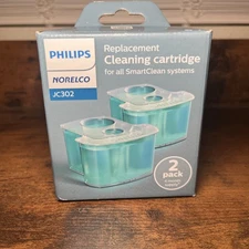 Philips Norelco 2 Pack JC302 Replacement Cleaning Cartridge SmartClean SEALED