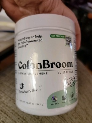 ColonBroom Dietary Supplement Strawberry Flavor 60 Servings Bloat Anti-gas 