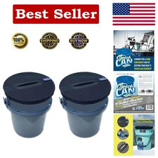 Eco-Friendly 5 Gallon Bucket Cover - Durable Mesh for Boating & Fishing - 2 Pack