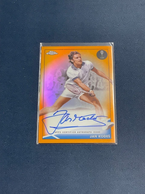 2021 Topps Chrome Jan Kodes Orange Refractor Auto /25