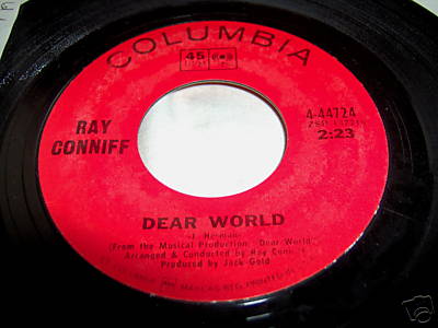 RAY CONNIFF-DEAR WORLD/I GOT MY EYES ON YOU-NEAR MINT ez 45