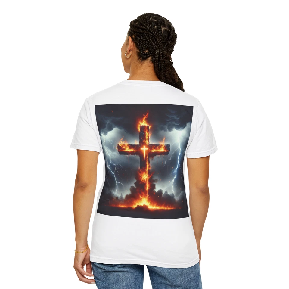 Camiseta Cruz Cósmica - Unisex Regalo Espiritual, Ropa Fe Foto 4 de 4