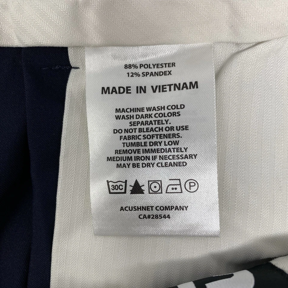 Pantalones Cortos de Golf FootJoy Para Hombre 36 Elastizados Azul Marino Rendimiento Chino Informales Foto 4 de 4