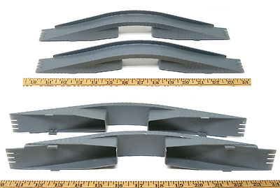 2pc 1979 Aurora Speedsteer Slot less Car Intersection OVERPASS BRIDGE PART 6055B