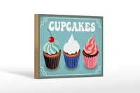 Holzschild Spruch 18X12 Cm Cupcakes Geschenk Holz Deko Schild Wooden Sign
