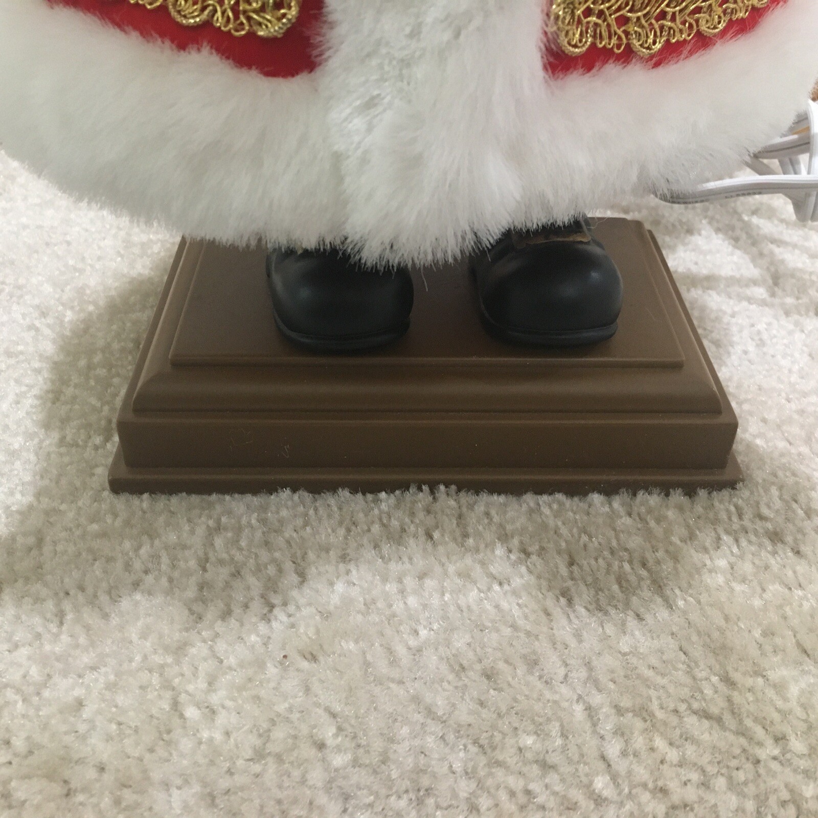 Animated Christmas Nutcracker Santa Arms & Head Move 17" Used eBay