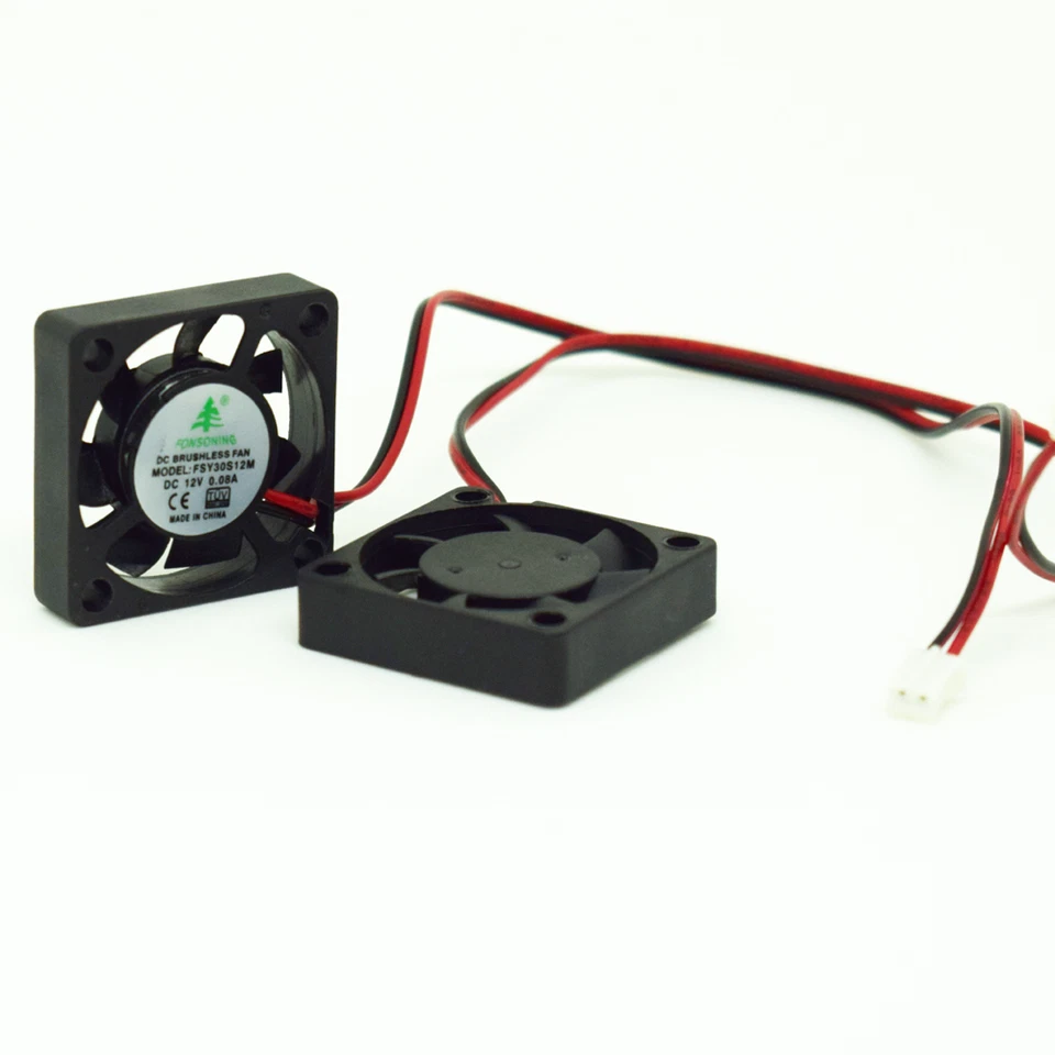 50pcs Brushless DC Cooling Fan 30x30x6mm 3006 7 blades 12V 0.08A 2pin Connector - Image 3 of 4