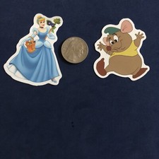 Disney Stickers - Disney Cinderella Lot of 2 Stickers.