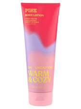 VICTORIA  S SECRET PINK WARM  COZY ON VACATION FRAGRANCE BODY LOTION CREAM 8 oz