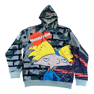 Members Only X Nickelodeon  Hey Arnold  Pullover Hoodie/Sweatshirt - Men s M