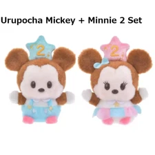 Disney Doll Plush Urupocha Uru Pocha Chan 2th 2nd Anniversary Mickey + Minnie