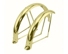 NEW! Original 20" Lowrider Flared Ducktail Adjustable Fender Set In Gold.