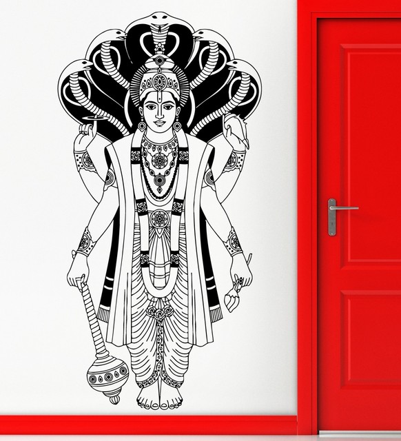 Wall Sticker Vinyl Decal Hinduism Indian God Religion Cool Decor (z2451