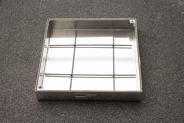 Schachtabdeckung Edelstahl SAP-60/5E Schachtdeckel auspflasterbar 600x600 Schachtabdeckung Edelstahl SAP-60/5E Schachtdeckel auspflasterbar 600x600