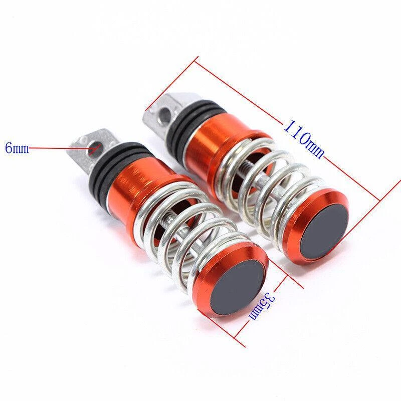 Pies de motocicleta juegos traseros reposapiés pedal de pasajero para Pit Dirt moto Foto 2 de 4