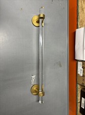 Allied Brass Clearview Collection 18 In Towel Bar/Grooved Accents, gold