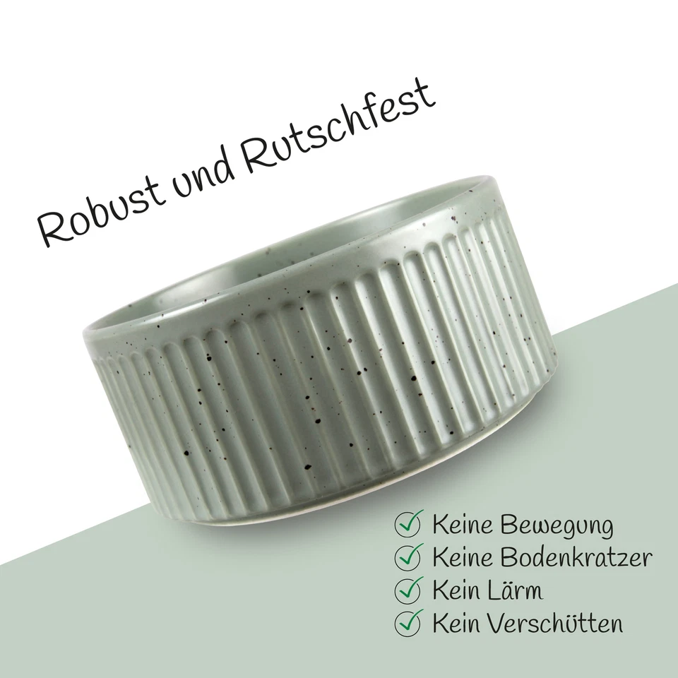 Keramik Hundenapf 2er Set 850ml Futternapf Fressnapf Napf Hunde Katze rutschfest - Bild 2 von 4