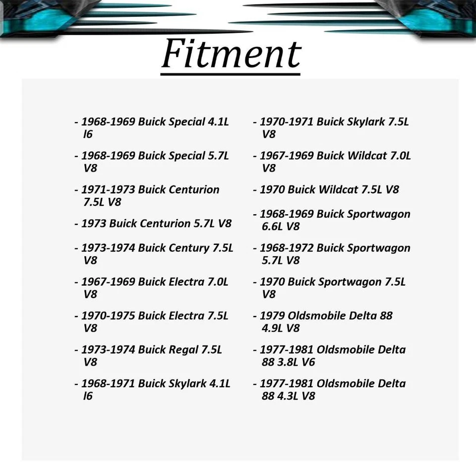 Manivela de janela 4 peças para Oldsmobile Custom Cruiser 1975-1979 - Imagem 4 de 4