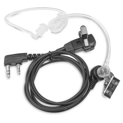 UAYESOK Radio Oortje G Vorm Walkie Talkie Headset met PTT Microfoon Microfoon voor Motorola Radio 2 Pin CP040 CP200 DP1400 GP300 XT180 XT420 XT460 Hytera PD505 Midland Security 2-weg Radio (1 stuks