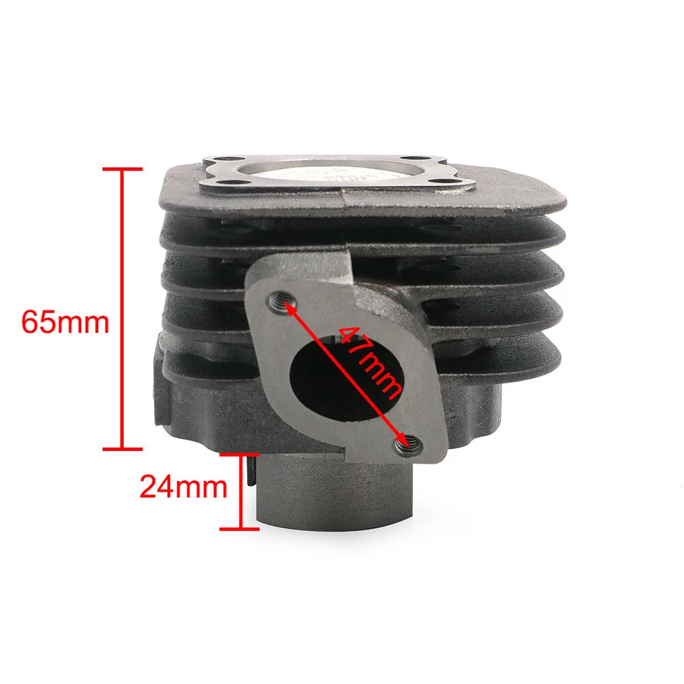 47mm Big Bore Piston Cylinder Top End Kit For Yamaha JOG Zuma Vino 50cc 2 Stroke Foto 3 de 4