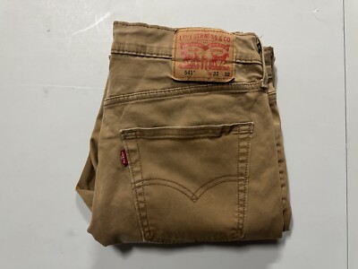 【W32 L30】europe levi's ブラウン engineered Levis Athletic Taper Fit Stretch Jeans Size 32x32 (actual Size