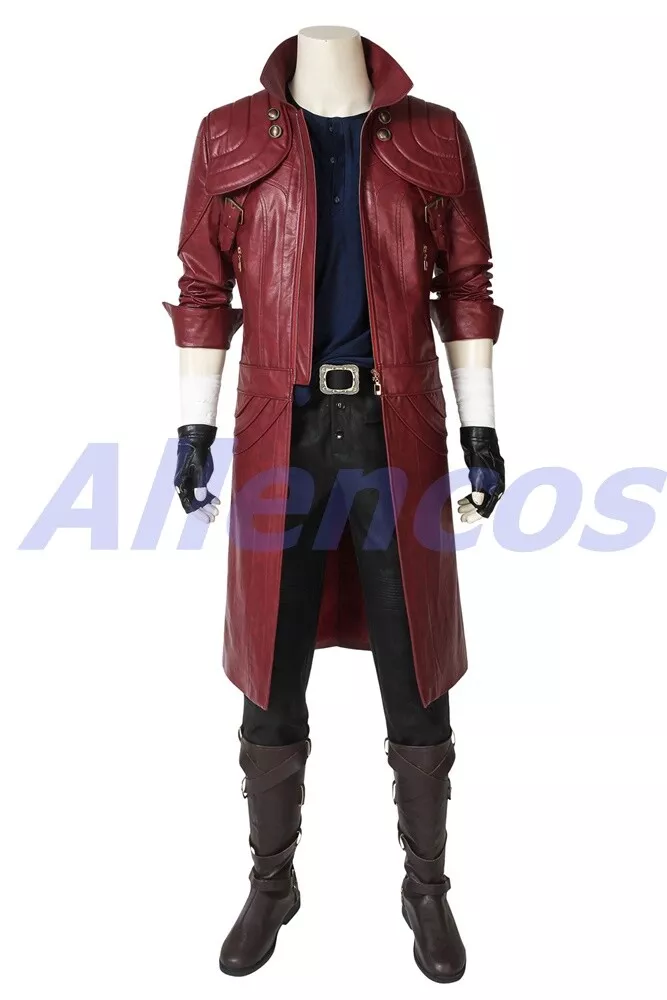  Devil May Cry Dante Cosplay Costume DMC 5 Deluxe Leather Full  Set : Clothing, Shoes & Jewelry