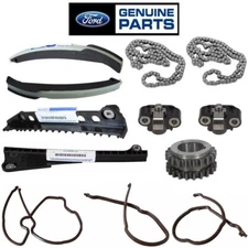 2000-2019 Ford Timing Chain Tensioner Guide Gaskets & Gear KIT 5.4L 6.8L OEM SET