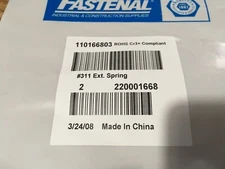 (2) Regiment® - 0.375"OD x 0.035"Wire 2-1/2"L Loop End #311 Steel Hard Drawn MB 