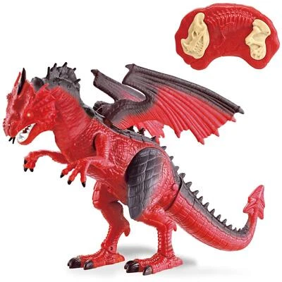 REXCO Remote Control Infrared RC T-Rex Dinosaur Dragon Walking Fire Breathing Toy Gift