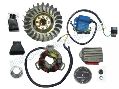 LAMBRETTA GP - 12V ELECTRONIC IGNITION KIT (LIGHT WEIGHT) CDI- DISC - SIL STATOR