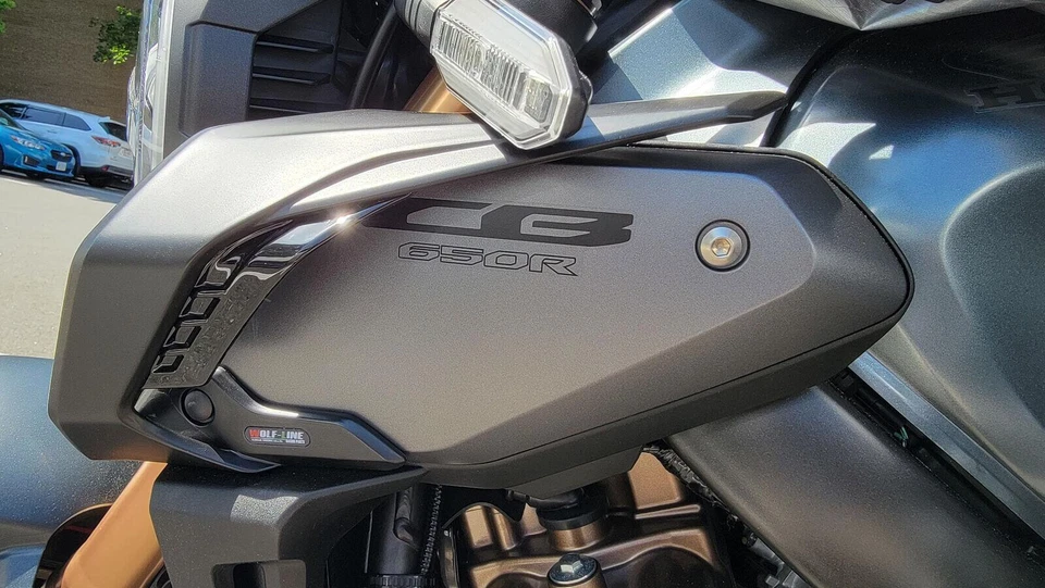 Front Fairing Winglets Side Spoilers Dynamic Wing Kit For Honda CB650R 2019-2023 — 第 2/4 张图片