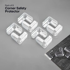 8Pcs Clear Baby Child Safety Corner Edge Table Protector Covers Furniture Guard