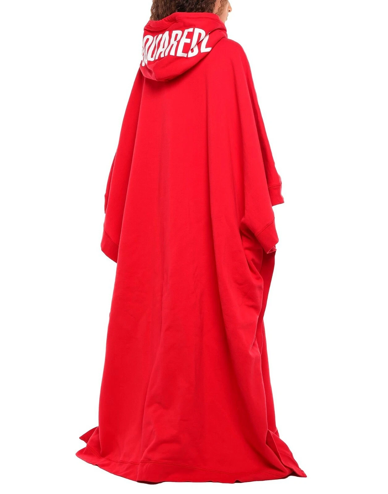 DSQUARED2 ABITO CON CAPPUCCIO STAMPA LOGO ROSSO AUTENTICO NUOVO CON ETICHETTE