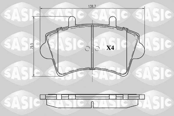 Plaquettes de frein avant premium pour utilitaire Renault Master II 1.9 dTi et 2.8 dTi