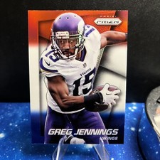 2014 Panini Prizm Prizms Red White & Blue Greg Jennings #29 Minnesota Vikings