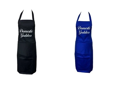 DOWNVIEW Erwachsene Schürze Neuheit - Hausgöttin 2 Farben lustig Pinny Küche Koch Lätzchen