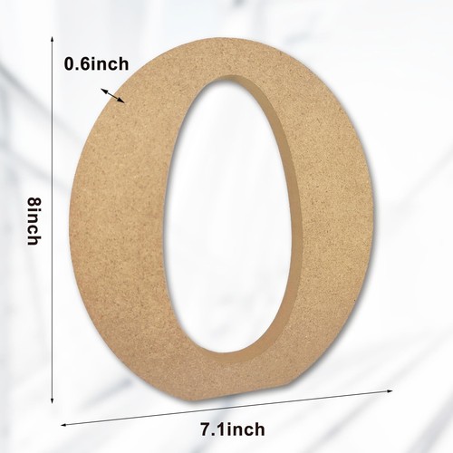 8 Inch Designable Wood Letters Unfinished Wood Letters for Wall Decor Decorat... - 第 2/7 張圖片