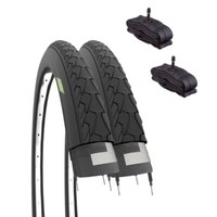 "2 Reifen 700X35 + SchläUche Mit Us-Ventil Trekking Bike 28\" (EBI28NGE)"